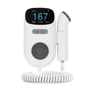 Youha Baby Doppler – Thuis gebruik baby harttonen beluisteren met HD display, volume-instelling en draagbaar ontwerp voor een persoonlijke ervaring tijdens je zwangerschap.