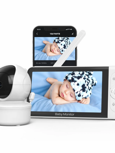 De Youha babyfoon met camera en app biedt betrouwbare en draadloze monitoring voor je baby, zodat je altijd in verbinding blijft en je kindje veilig in de gaten kunt houden via je smartphone.