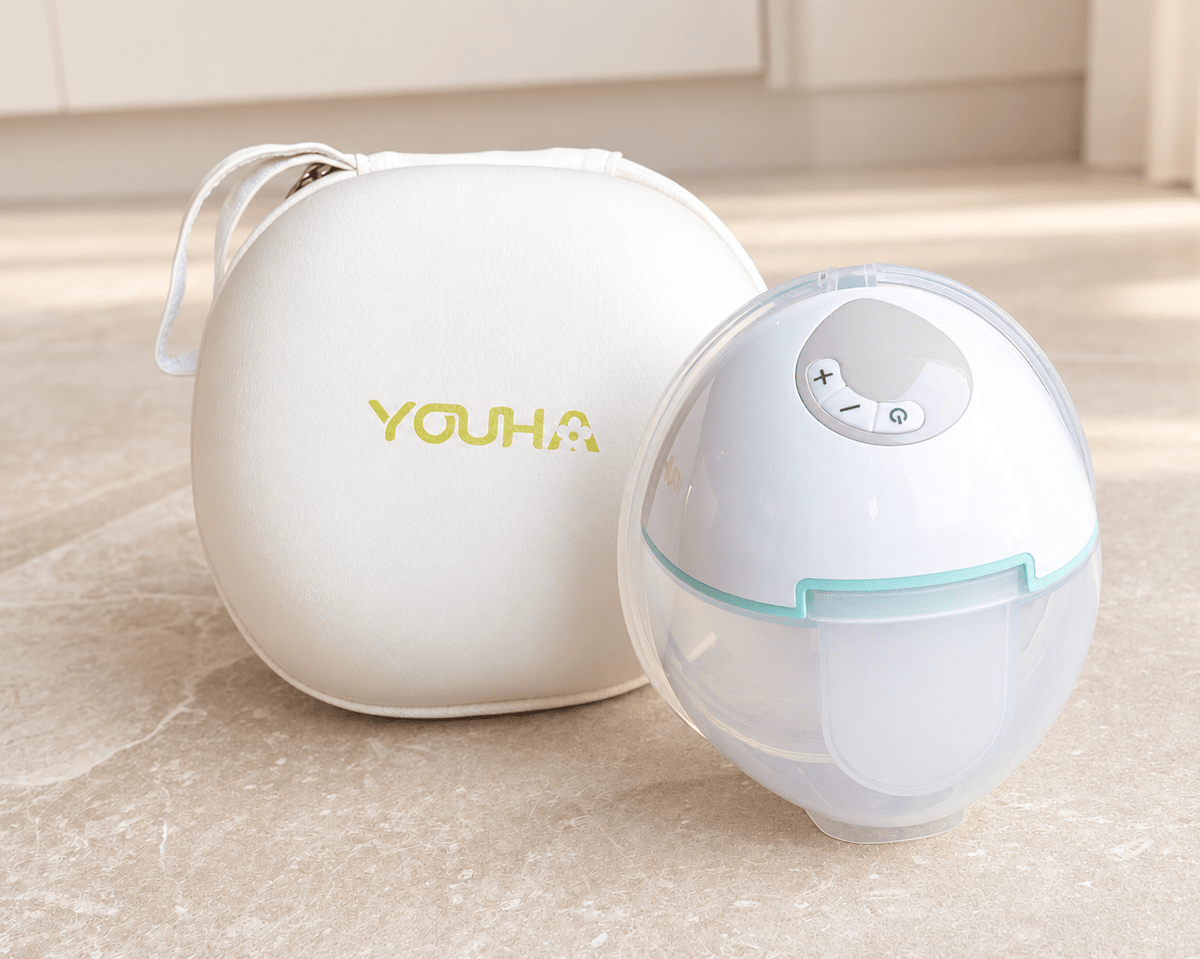 Youha Evera draadloze handsfree borstkolf met opbergetui