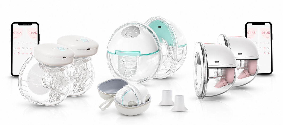 Overzicht van Youha elektrische borstkolven, waaronder verschillende handsfree en draadloze modellen met comfortabele opvangcups en slimme app-bediening.