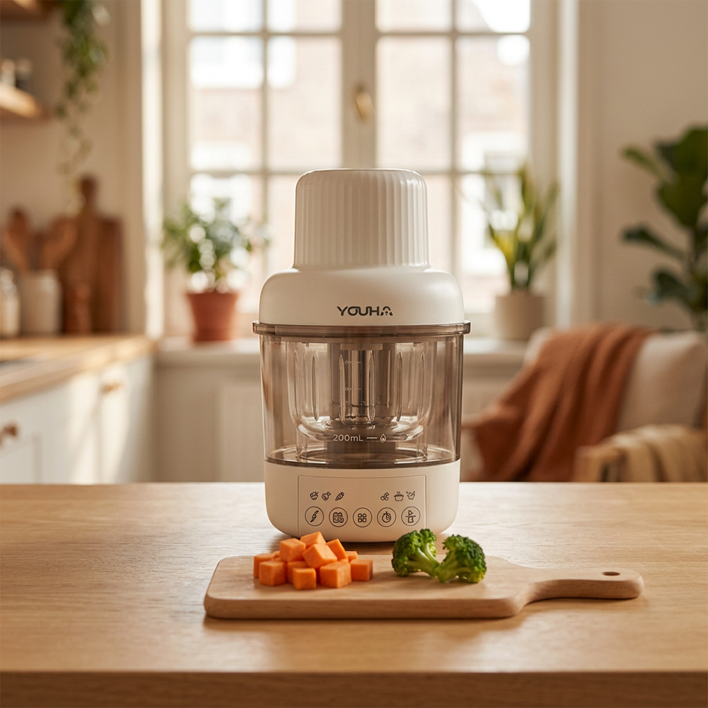 Youha Baby Food Maker PRO op het aanrecht