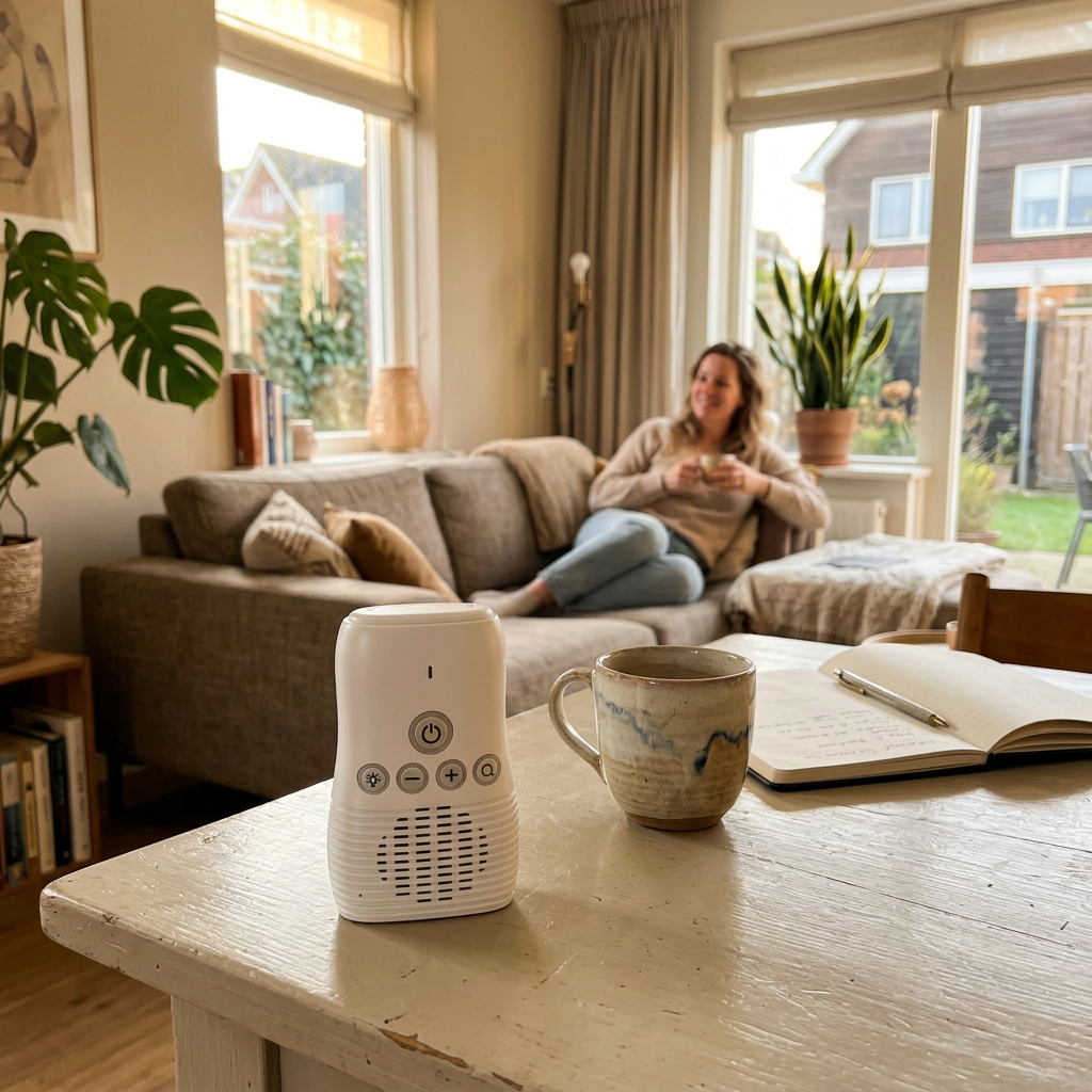 Youha audio babyfoon met ouderunit in de woonkame